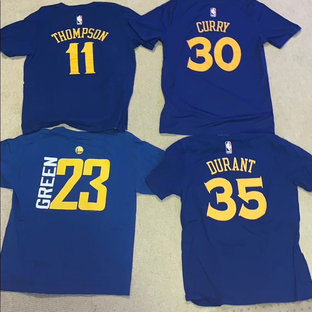 Warriors jersey tees set (all 4) singles if u need